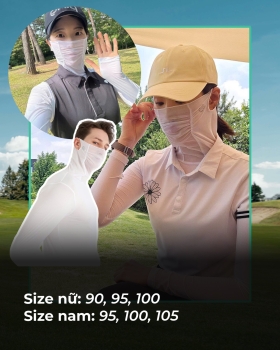 Áo giữ nhiệt 20D kèm khẩu trang